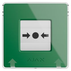 Ajax AJ-MANUALCALLPOINT-GREEN - Botón manual de alarma de incendio verde,…