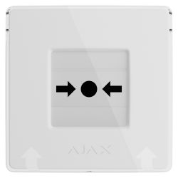 Ajax AJ-MANUALCALLPOINT-WHITE - Botón manual de alarma de incendio blanco,…