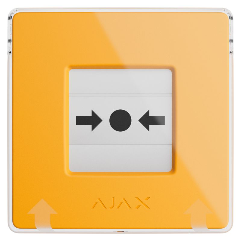 Ajax AJ-MANUALCALLPOINT-YELLOW - Botón manual de alarma de incendio amarillo,…