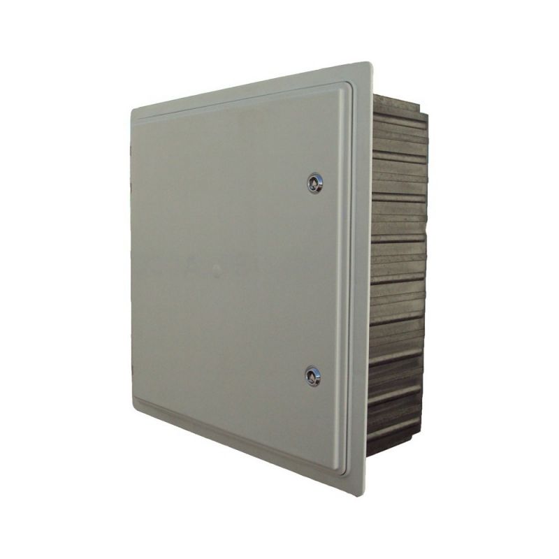 IP 55 waterproof PVC fiber cabinet 450x450x150 mm (embedded box + frame + door)