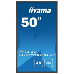 IIYAMA LH5070UHB-B1 iiyama LH5070UHB-B1. Product design: Flat screen for digital signage