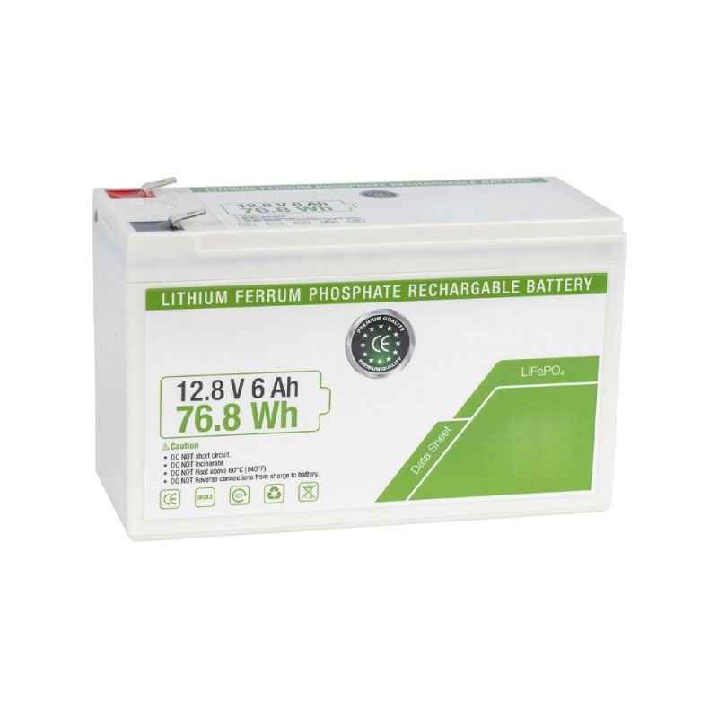 DEM-959 Lithium-ferrophosphate battery. 12.8V /6 Ah