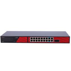 Safire SF-SW2016HIPOE-GF-240 - Safire Switch Hi-PoE, 16 puertos PoE + 2 SFP + 2 RJ45,…