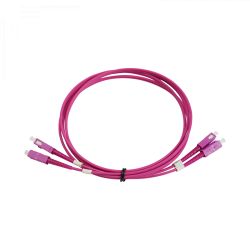 Duplex Multimode FO Patch Cord OM4 for Indoor LSFH SC/PC 2m Televes