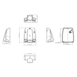 Dahua IPC-MBW4231-M12-H-0360B Cámara IP Móvil H265 2M WDR…