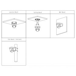 Dahua IPC-T2A-LED-0280B Dome IP H265 2M FULL COLOR dWDR LED30m…