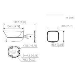 Dahua IPC-HFW3541E-AS-0360B-S2 Tubulaire IP H265 5M WDR…