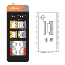 Dahua IS4207-4GT-120 Industrial PoE 2.0 Switch 4 Gigabit ports…