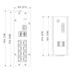 Dahua IS4210-8GT-120 Industrial PoE 2.0 Switch 8 Gigabit ports +…