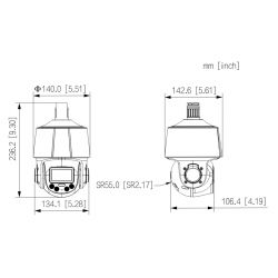 Dahua SD3C205DB-GNY-A-PV Caméra IP PTZ 2M TiOC H265 WDR double…