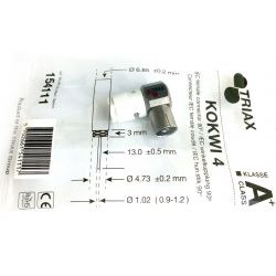 Triax KOKWI 4 LTE Conector fêmea 90º coaxial IEC. Triax 154111