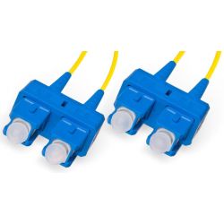 Cable de fibra óptica 0.5m SC a SC duplex bifibra monomodo 9/125