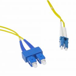 Fiber optic cable 1m, SC/PC to SC/PC duplex singlemode 9/125