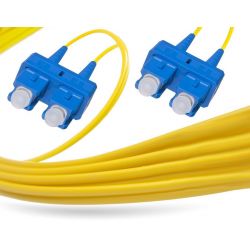 Cable de fibra óptica 0.5m SC a SC duplex bifibra monomodo 9/125