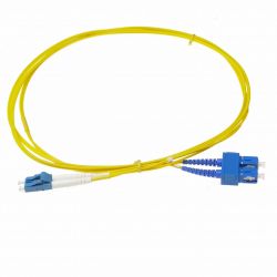 Fiber optic cable 1m, SC/PC to SC/PC duplex singlemode 9/125