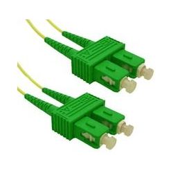 Fiber optic cable 0.5m, SC/APC to SC/APC duplex singlemode 9/125