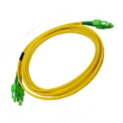 Fiber optic cable 0.5m, SC/APC to SC/APC duplex singlemode 9/125