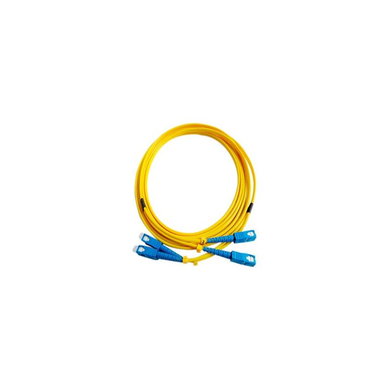 Cable de fibra óptica 0.5m SC a SC duplex bifibra monomodo 9/125