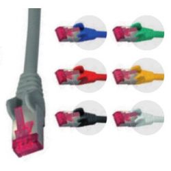 RJ45 1m network cable Cat 7 SFTP PIMF 600MHz Grey