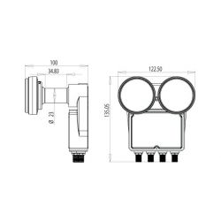 LNB Inverto Quad Monoblock 23mm, 6° for 80cm dish