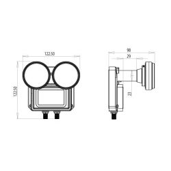 LNB Inverto Black MonoBlock Twin 6º para 80 cm 0.2dB 2 Salidas Envio Gratis