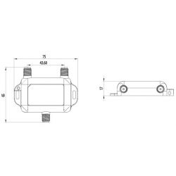 Inverto Unicable II: Power inserter 5-2400 MHz. Inverto 5380 IDLU-PINS02-OOOOO-OPP