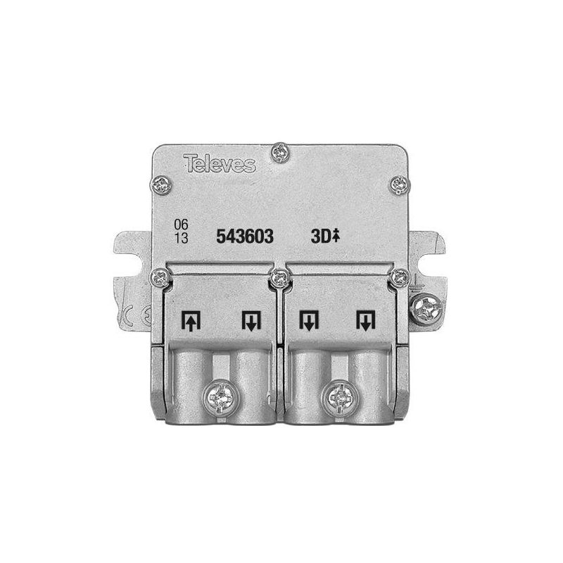 Mini-Repartidor 5..2400MHz EasyF 3D 8,5/7,5dB Televes