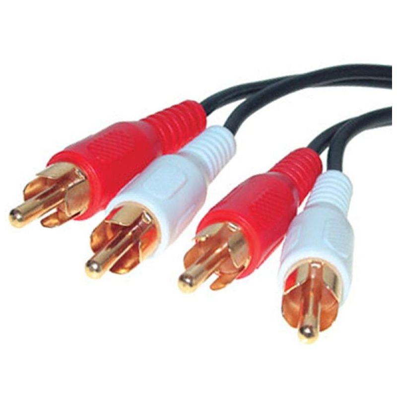 Câble audio 1.5m, 2 RCA mâle à 2 RCA mâle