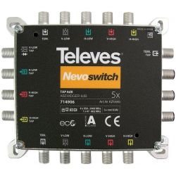 Televes AZS58G: Nevoswitch tap 5x5x5 "F" 8dB televes-714906