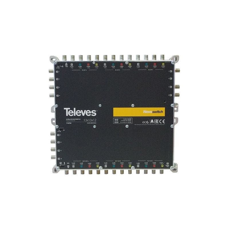 Multiswitch 13x13x8 F Terminal/Cascadable - Nevoswitch Televes