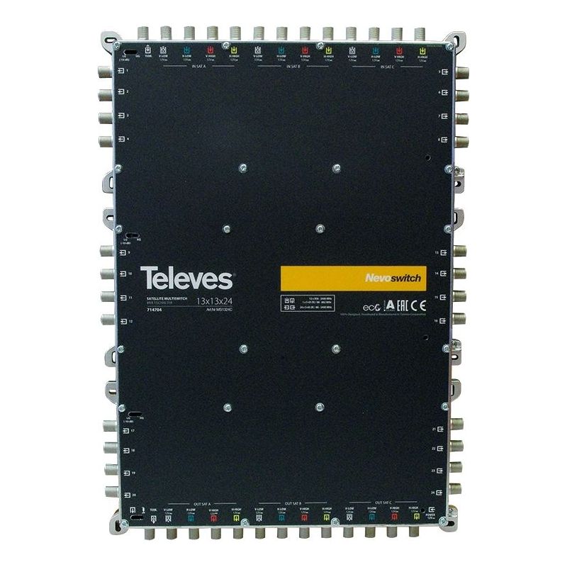 Multiswitch 13x13x8 F Terminal/Cascadable - Nevoswitch Televes