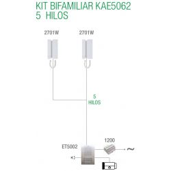 Comelit KAE5062 KIT áudio 5 fios monofamiliar. Extra-mini