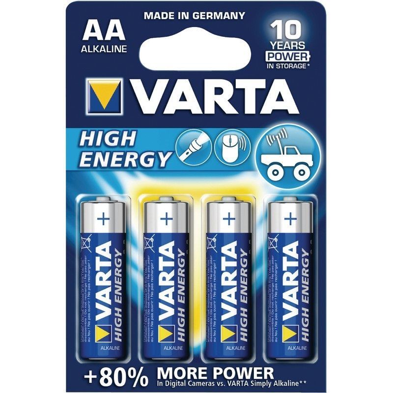 Varta High Energy LR06 Bateria AA 1.5V 4pcs