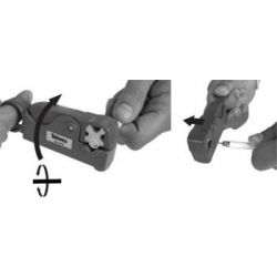 Coaxial cable stripper Televes