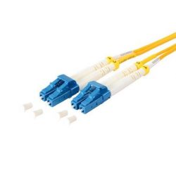 Câble de raccordement fibre optique LC/LC Duplex 2m jaune, 9/125μ Mode unique