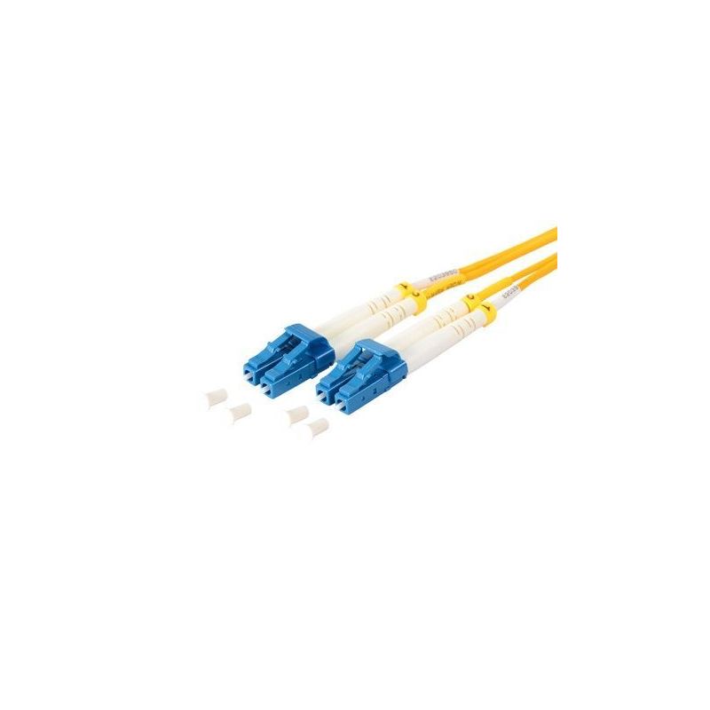 Cable de fibra óptica Duplex LC/LC de 2m amarillo, monomodo 9/125μ