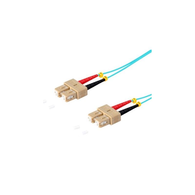 Fiber optic patch cable SC/SC Duplex 2m Blue, 50/125μ Multimode OM3