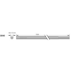 Mástil RPR 1,5m x Ø40 mm x Espesor 1,25mm Televes