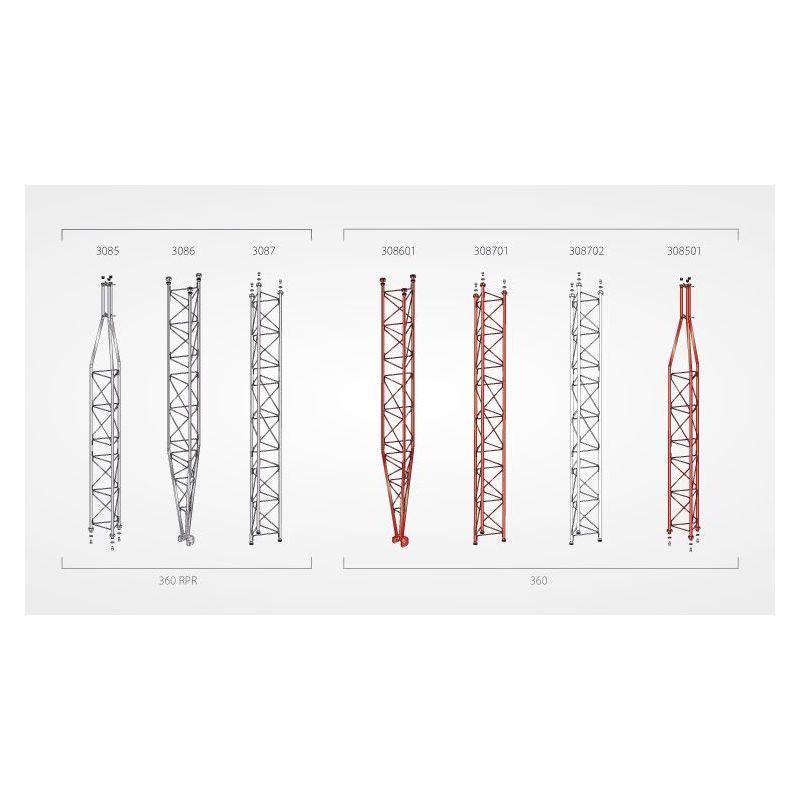 Section supérieure 3m pylône 360 RPR Televes