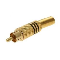 Conector RCA banhado a ouro blindado