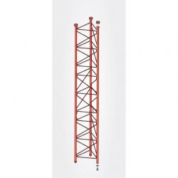 Lanço Intermédio Torre 550 Zinco+Vermelho 3m Televes