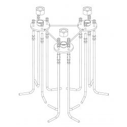 Base Fixa Torre 550 Zinco+RPR Televes