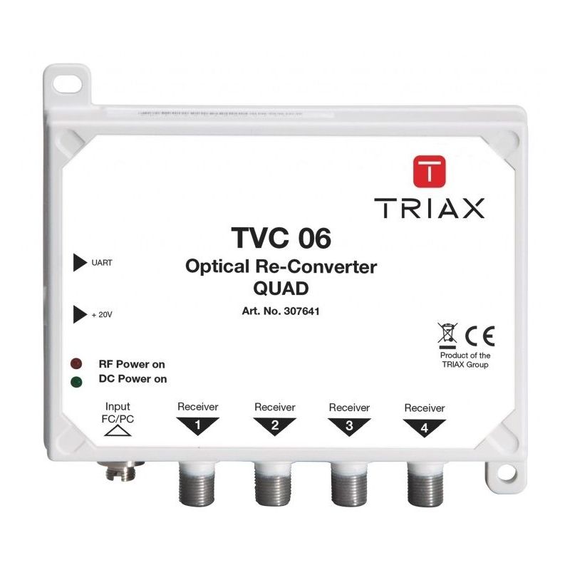 Triax TVC 06 Mini convertisseur optique QUAD BIS+TERR Triax 307641