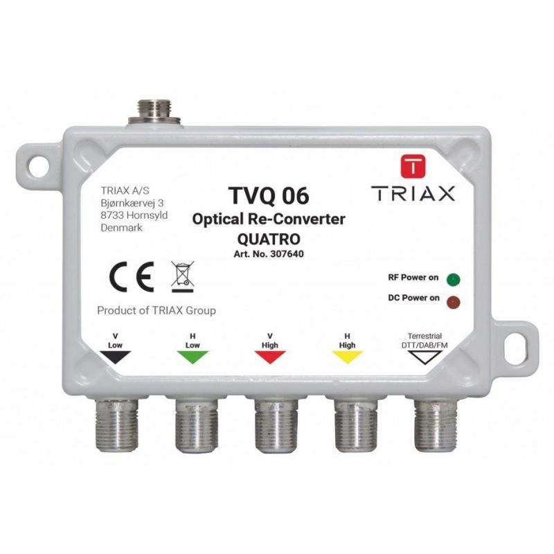 Triax TVC 06 Mini convertisseur optique QUATTRO BIS+TERR. Triax 307640