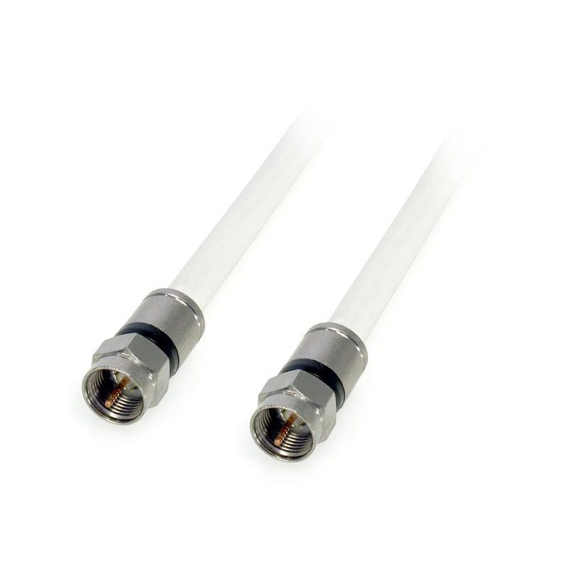 Chicote Coaxial SK2000plus Cu/Cu F Compressão - F Compressão 1,5m Branco Televes