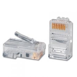 Conector RJ45 UTP 8 contactos para crimpar