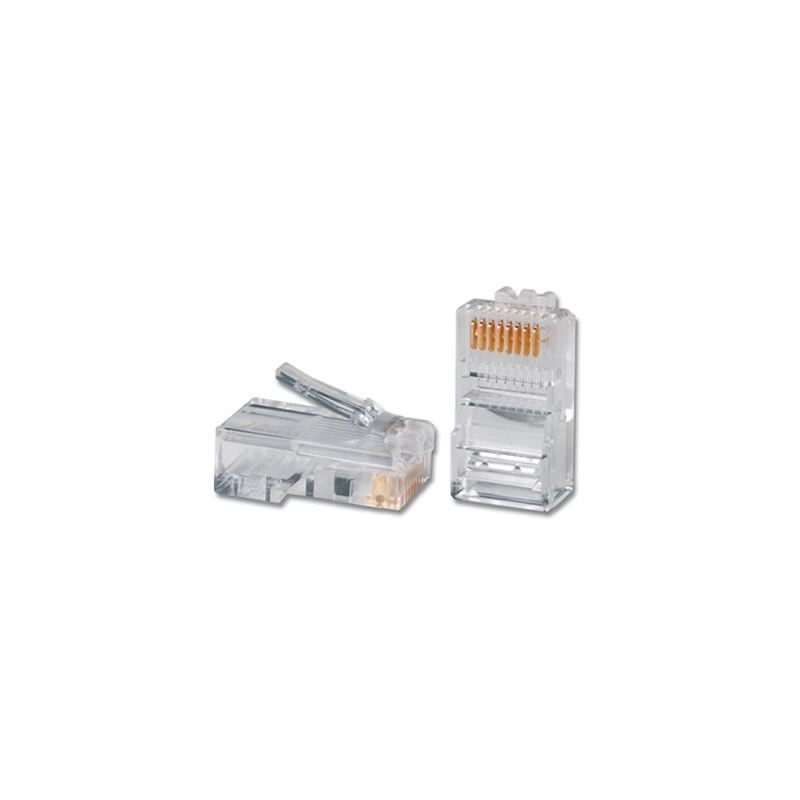 Conector RJ45 UTP 8 contactos para crimpar