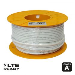 Cabel Coaxial copper-steel SK6FPlus Cu+Ac 6.8mm PVC White 100m Televes