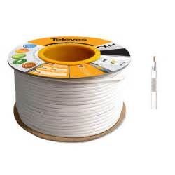 Cable coaxial Televes CU CXT Blanco PVC. (19 dB / 30 dB x 100m) 100 metros