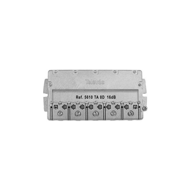 Conector Derivador 5-2400 MHz EasyF 8 saídas 16dB tipo TA Televes